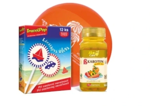 Letní box: Beta karoten 365 tob.&TravelPop 12 ks